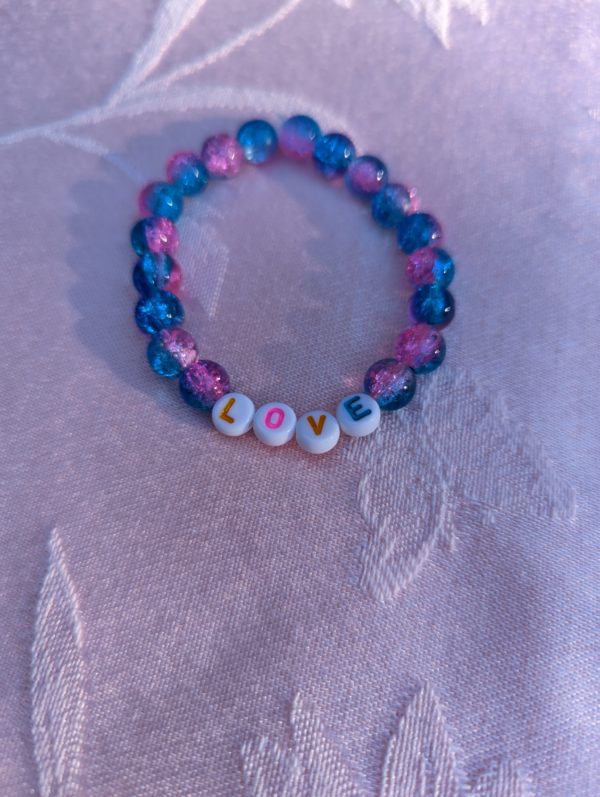 Cotton Candy LOVE Bracelet - Image 3