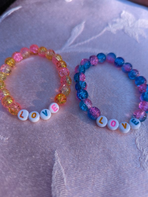 Cotton Candy LOVE Bracelet - Image 2